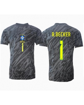 Brasile Alisson Becker #1 Portiere Maglia Gara Trasferta Repliche Copa America 2024